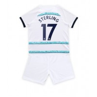 Dres Chelsea Raheem Sterling #17 Gostujuci za djecu 2022-23 Kratak Rukav (+ kratke hlače)